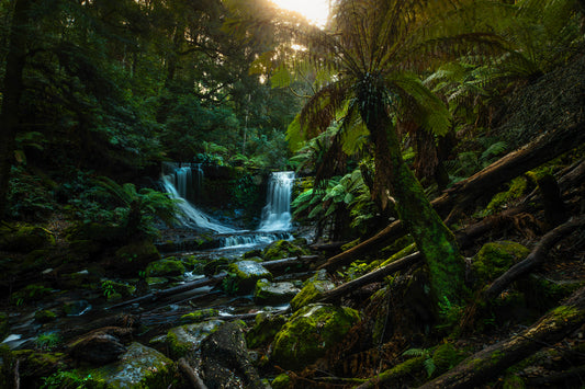 Pair of waterfalls